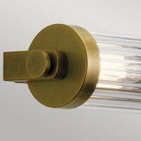 Wandlampe Badezimmer Glas Metall E14 IP44 B: 69,1 cm in...