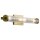 Wandlampe Badezimmer Glas Metall E14 IP44 B: 69,1 cm in Messing