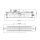 Badlampe Wand Glas Metall E14 IP44 B: 40,7 cm Chrom poliert