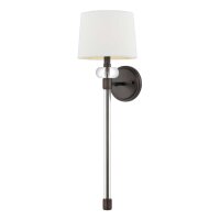 Wandlampe Stoff Metall 67,6 cm hoch Modern Bronze Antik...