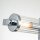 Badezimmerlampe Wand Metall Glas B: 69,1 cm IP44 Chrom