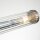 Badezimmerlampe Wand Metall Glas B: 69,1 cm IP44 Chrom