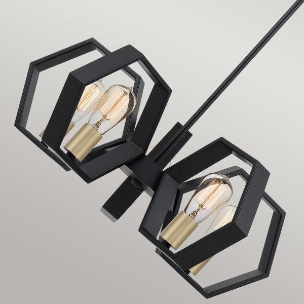 Lampe à suspendre Table de salle à manger métal 63,6 cm de large H : max. 115,4 cm