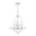 Lustre Shabby Chic blanc métal H : max. 307,5 cm 4x E14