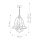Lustre Shabby Chic blanc métal H : max. 307,5 cm 4x E14