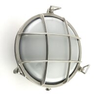 Kellerlampe Messing Glas E27 IP64 Ø 24 cm rund...