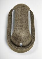 Wandleuchte au&szlig;en Messing Glas H: 23 cm IP64 E27 Maritim