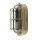 Wandlampe au&szlig;en Messing Glas E27 IP64 23 cm breit Maritim