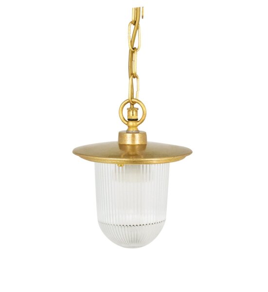 Lampe dextérieur suspendue laiton verre H : max. 75 cm IP44 E27