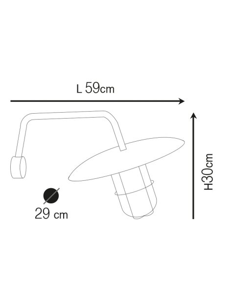 Lampe dextérieur saillante mur IP44 laiton verre pour E27