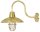 Außenlampe Wand Messing Glas E27 IP64 37 cm hoch KYMOS