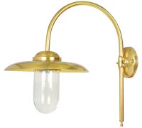 Applique extérieure laiton verre E27 IP44 H : 45...
