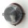 Au&szlig;enwandlampe Messing Glas E27 IP64 &Oslash; 17,5 cm rund