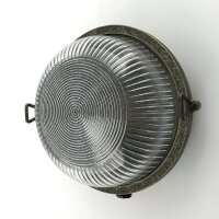 Au&szlig;enwandleuchte Messing Glas D: 17,5 cm IP64 E27 rund