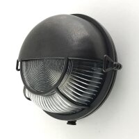 Wandlampe au&szlig;en Maritim Messing Glas E27 IP64 rund &Oslash; 17,5 cm