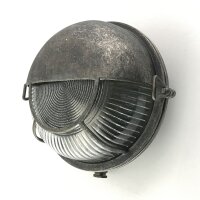 Wandlampe au&szlig;en Messing massiv Glas E27 IP64 D: 17,5 cm