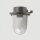 Applique ext&eacute;rieure laiton v&eacute;ritable verre E27 IP64 18 cm de haut