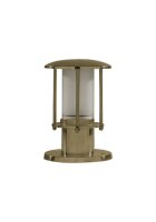 Lampe de socle verre laiton E14 IP53 H : 22 cm petite