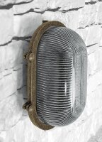 Lampe de cave laiton v&eacute;ritable verre 26 cm de...