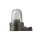 Wandlampe au&szlig;en Messing Glas H: 15 cm IP64 Nickel matt