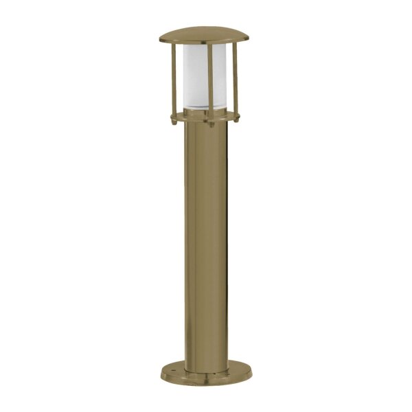 Éclairage de trottoir laiton véritable verre 50 cm IP53 E14 rond