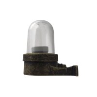 Applique ext&eacute;rieure verre laiton massif E27 IP64 H...