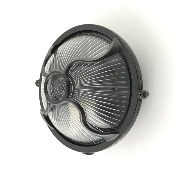 Lampe dextérieur murale laiton verre E27 IP64 D : 17,5 cm rond