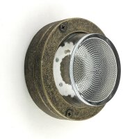 Außenwandlampe Messing Glas D: 14 cm IP64 G9 rund...