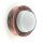 Wandlampe au&szlig;en Messing Glas D: 14 cm rund IP64 G9