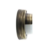 Kellerleuchte Messing massiv Glas G9 IP64 rund Ø...