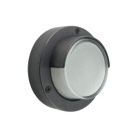 Außenlampe Wand Echt-Messing Glas G9 IP64 rund...