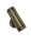Up Down Leuchte au&szlig;en Wand Messing Glas GU10 IP44 H: 16,5 cm