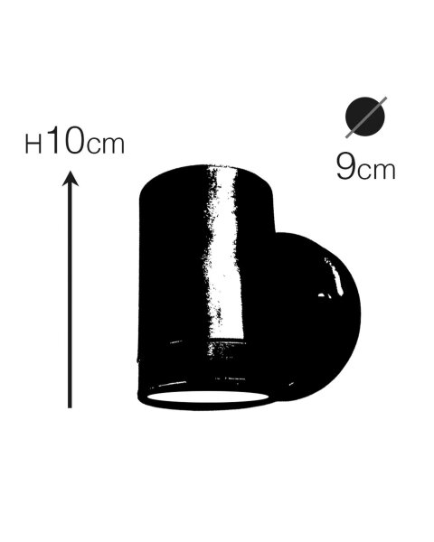 Lampe dextérieur murale laiton massif verre GU10 IP64 Downlight