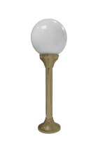 Außenleuchte Kugel Schirm 60 cm hoch Glas Messing...