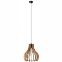 Gemütliche Hängelampe Holz Stahl Ø29 cm...