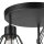 Lampe de plafonnier métal E27 L:38 cm noir 3-flamme filaire