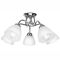 Lampe de plafonnier confortable m&eacute;tal verre L:60...