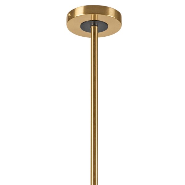Deckenleuchte E14 Metall Glas 8-flammig B:68 cm in Gold