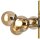 Deckenleuchte E14 Metall Glas 8-flammig B:68 cm in Gold