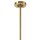 Deckenleuchte E14 Metall Glas 8-flammig B:68 cm in Gold