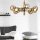 Deckenleuchte E14 Metall Glas 8-flammig B:68 cm in Gold