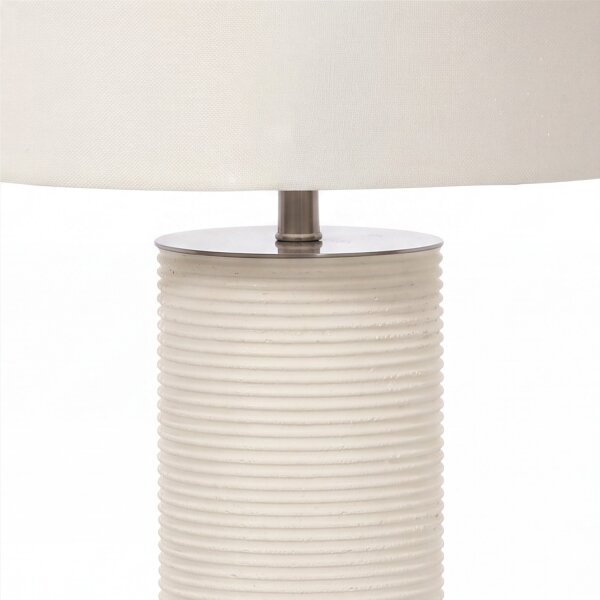 Lampe de table LEILA Blanc Porcelaine H:65cm Lampe de sol