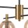 Deckenlampe Glas Metall in Gold Schwarz E14 Modern
