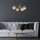Deckenlampe Glas Metall in Gold Schwarz E14 Modern