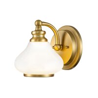 Lampe de salle de bain m&eacute;tal verre H : 19,1 cm...