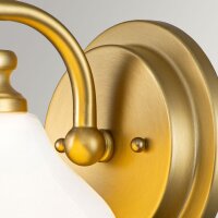 Lampe de salle de bain métal verre H : 19,1 cm...