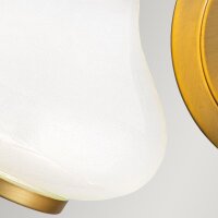 Applique salle de bain métal verre 40,6 cm de...