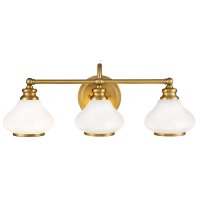 Badezimmerlampe LED G9 IP44 B: 61 cm Messing Weiß