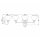 Lampe de salle de bain LED G9 IP44 L : 61 cm laiton blanc