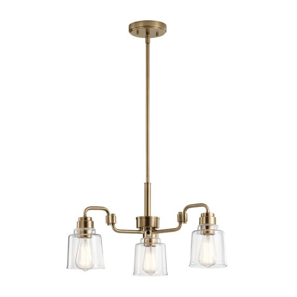 Suspension métal verre H : max. 148,4 cm 3 flammes